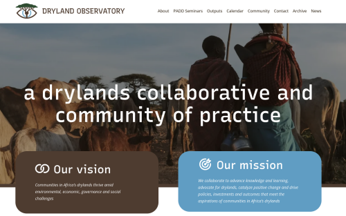 showing website screengrab